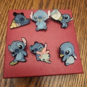Cute Blue Character Enamel Pins Set